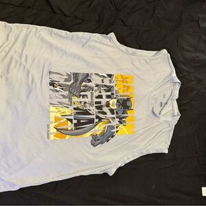 DC Comics White Tank with Batman and Yellow Highlights